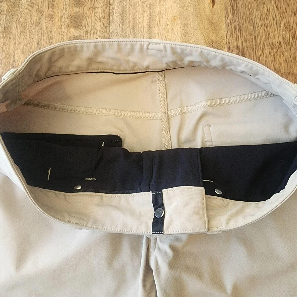 Lululemon Pants Mens 28 Beige Slim Fit Stretch Khaki 5 Pocket Casual Athletic